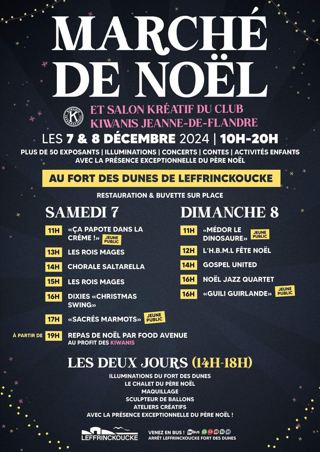 Marché de Noël du fort des dunes Leffrinckoucke 