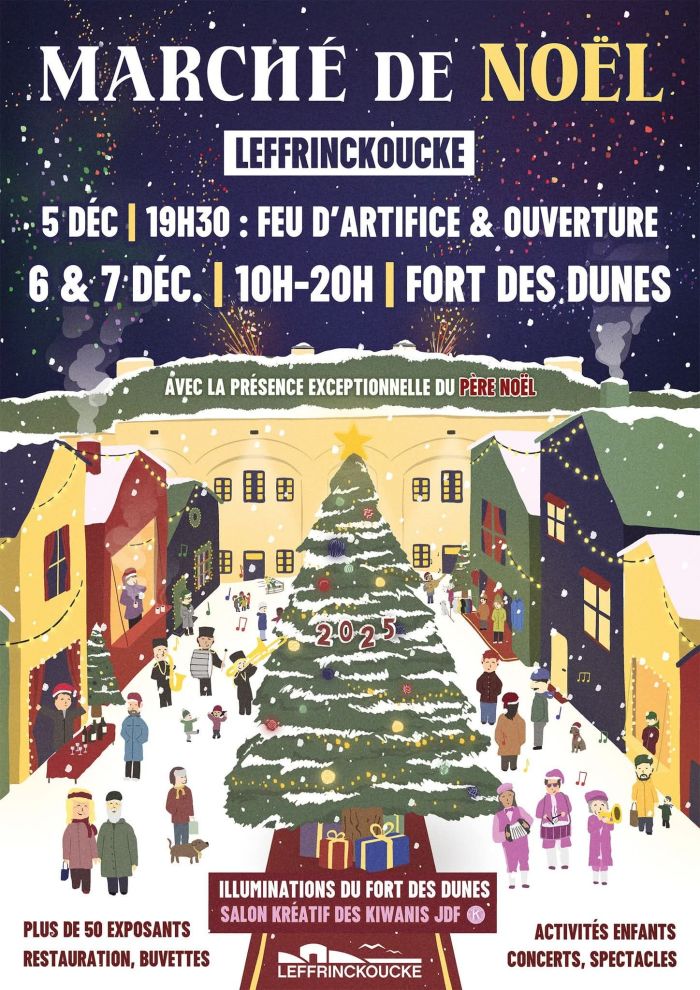 Marché de Noël du fort des dunes Leffrinckoucke